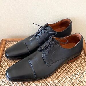FLORSHEIM Black Postino Cap Toe Oxford Men Shoes